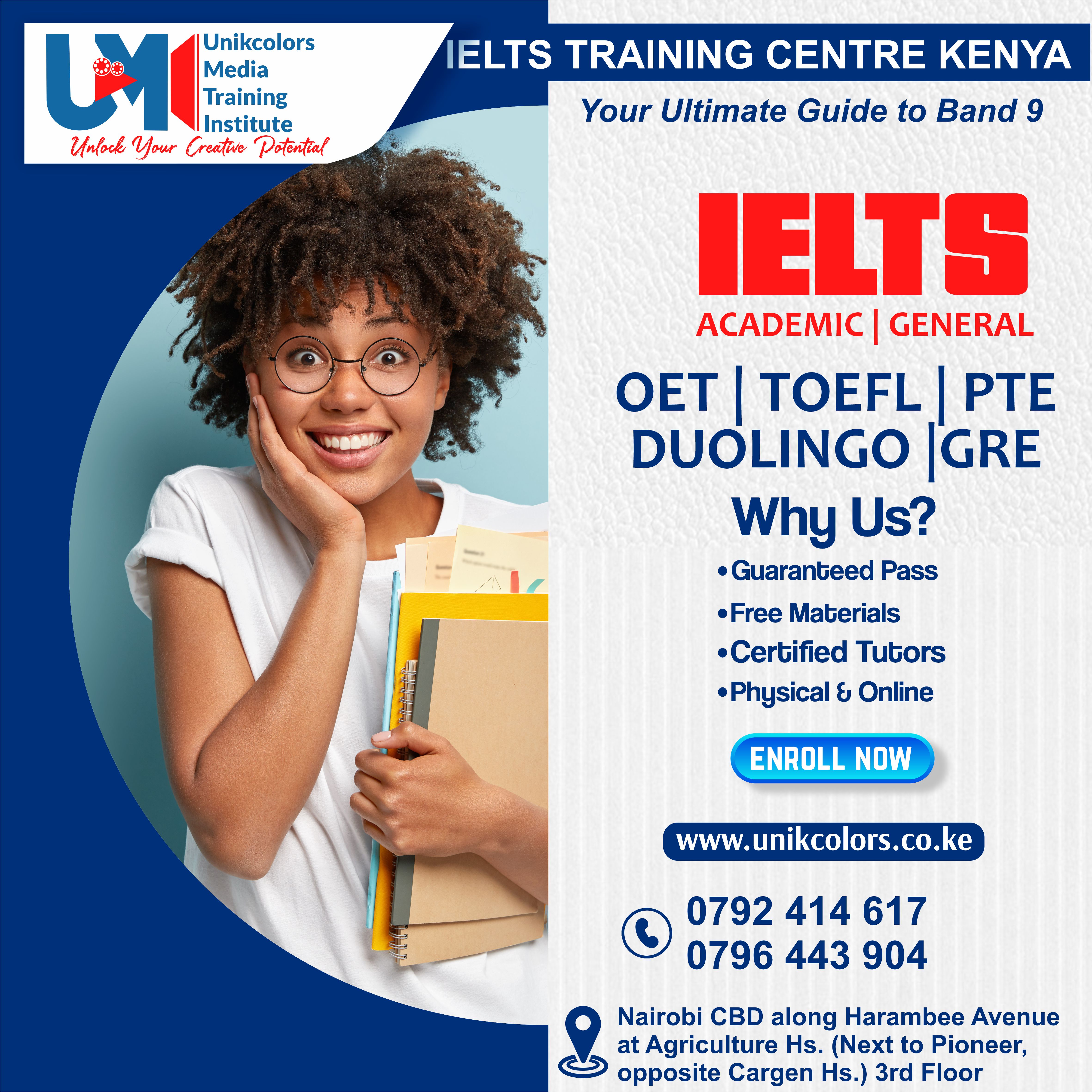 IELTS TRAINING CENTRE KENYA - IELTS PREPARATION | OET | TOEFL | PTE | GRE | DUOLINGO